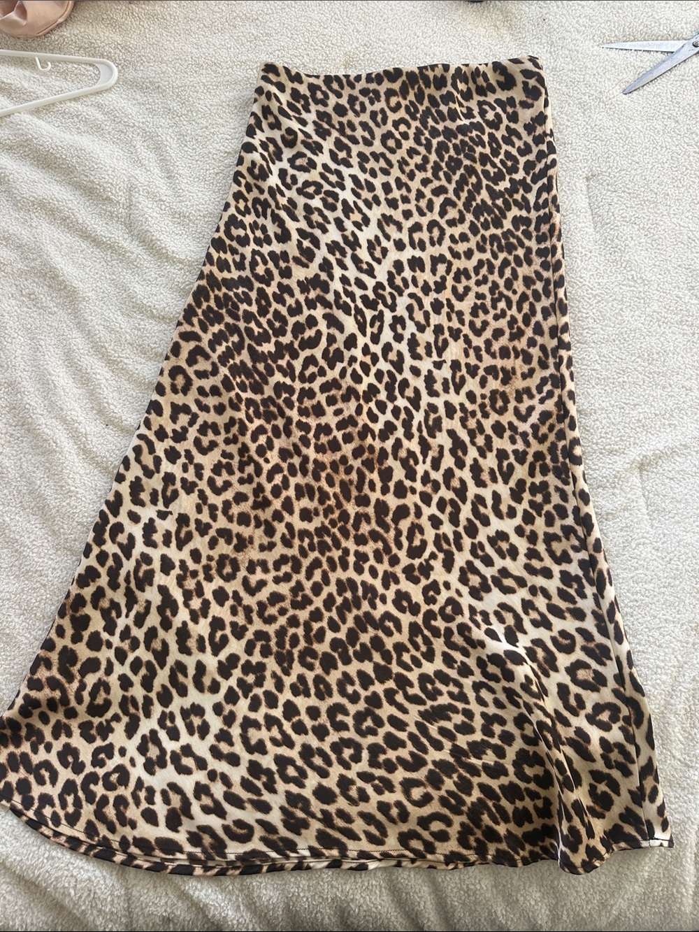 H&M Leopard Print Maxi Skirt in Brown and Black